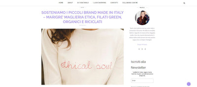 SOSTENIAMO I PICCOLI BRAND MADE IN ITALY – MARIGRE’ MAGLIERIA ETICA, FILATI GREEN, ORGANICI E RICICLATI