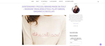 WE SUPPORT SMALL MADE IN ITALY BRANDS – MARIGRE' ETHICAL KNITWEAR, GREEN, ORGANIC AND RECYCLED YARNS 