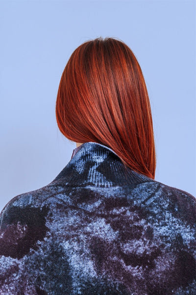 LUPETTO SFUMATO blu, prugna e azzurro