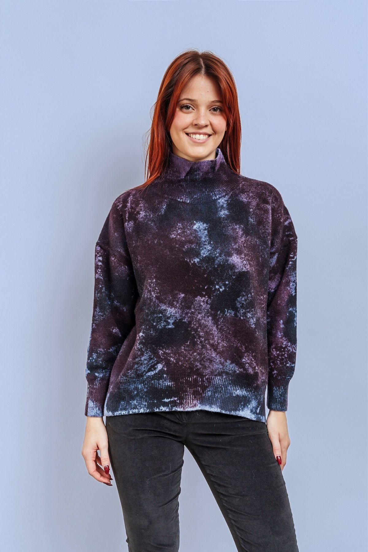 LUPETTO SFUMATO blu, prugna e azzurro