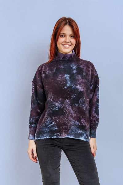 LUPETTO SFUMATO blu, prugna e azzurro