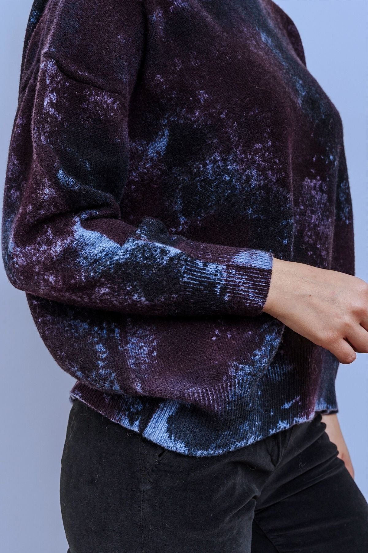 LUPETTO SFUMATO blu, prugna e azzurro