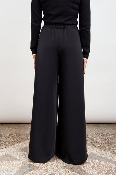 WIDE TROUSERS - black