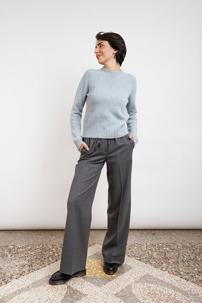 gray soft wool flannel PANTS