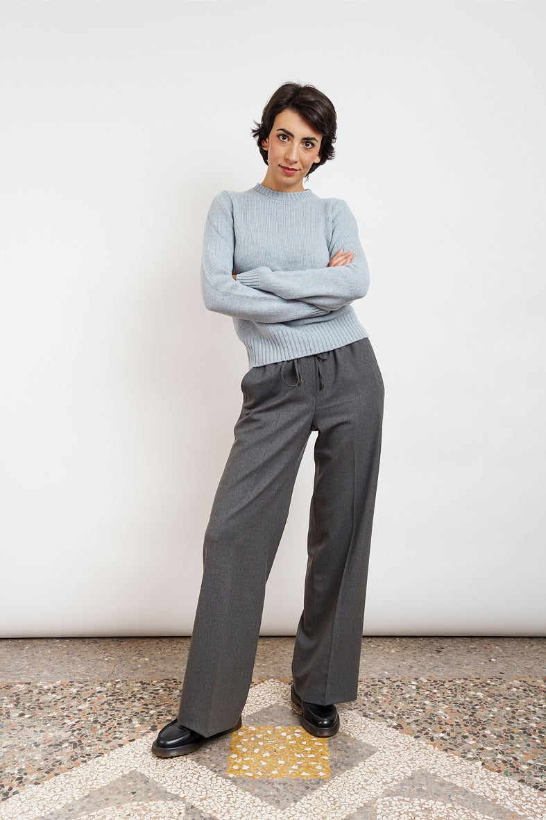gray soft wool flannel PANTS