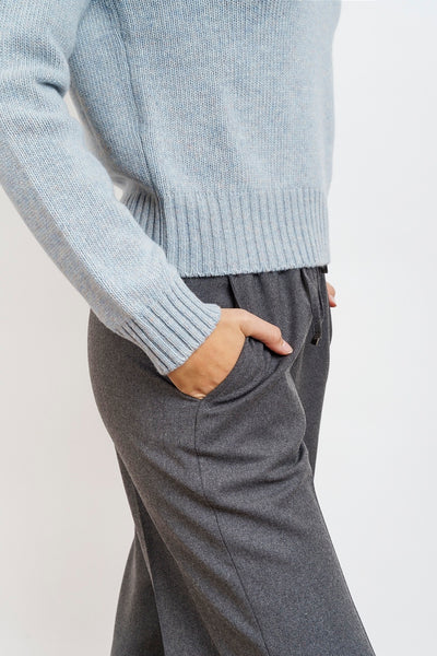 gray soft wool flannel PANTS