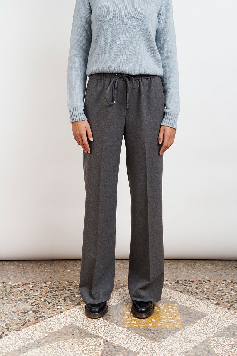 gray soft wool flannel PANTS