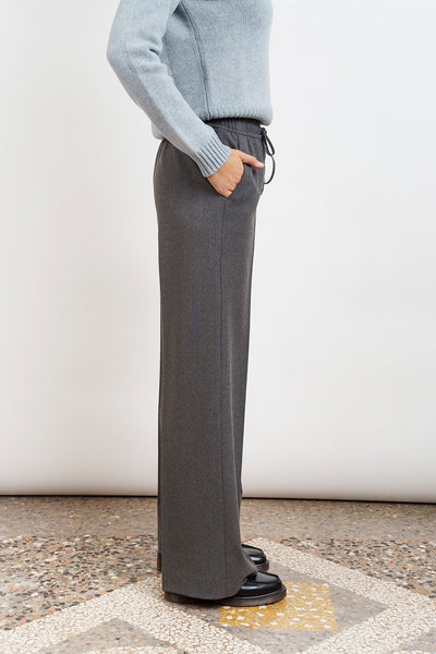 gray soft wool flannel PANTS