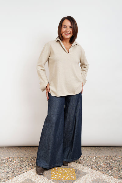 POLO IN CASHMERE beige