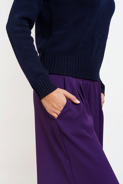 JOLLY CREW NECK IN MERINO WOOL - blue