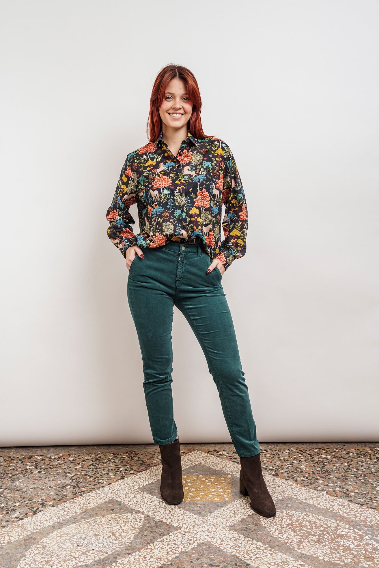 OVERSIZED UNICORN-patterned SHIRT