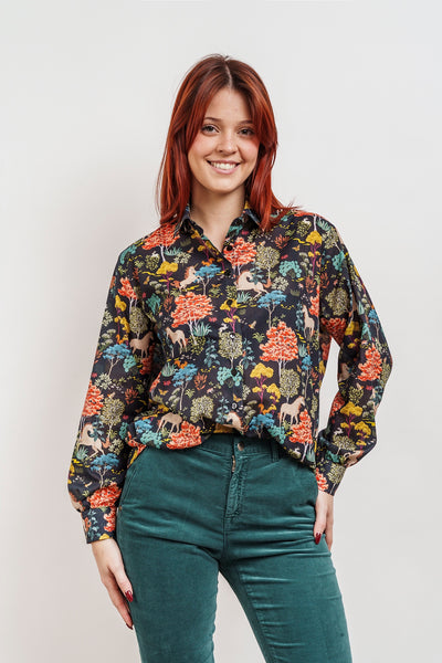 OVERSIZED UNICORN-patterned SHIRT