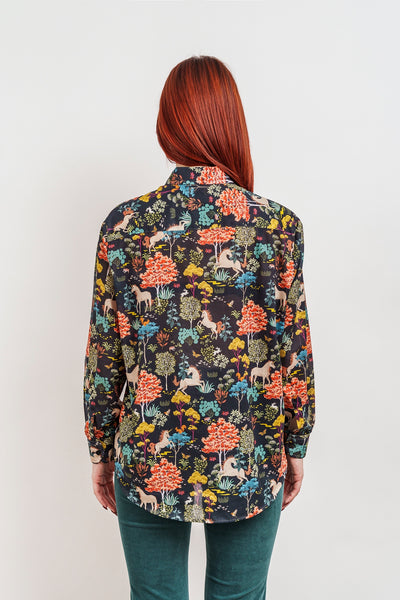 OVERSIZED UNICORN-patterned SHIRT