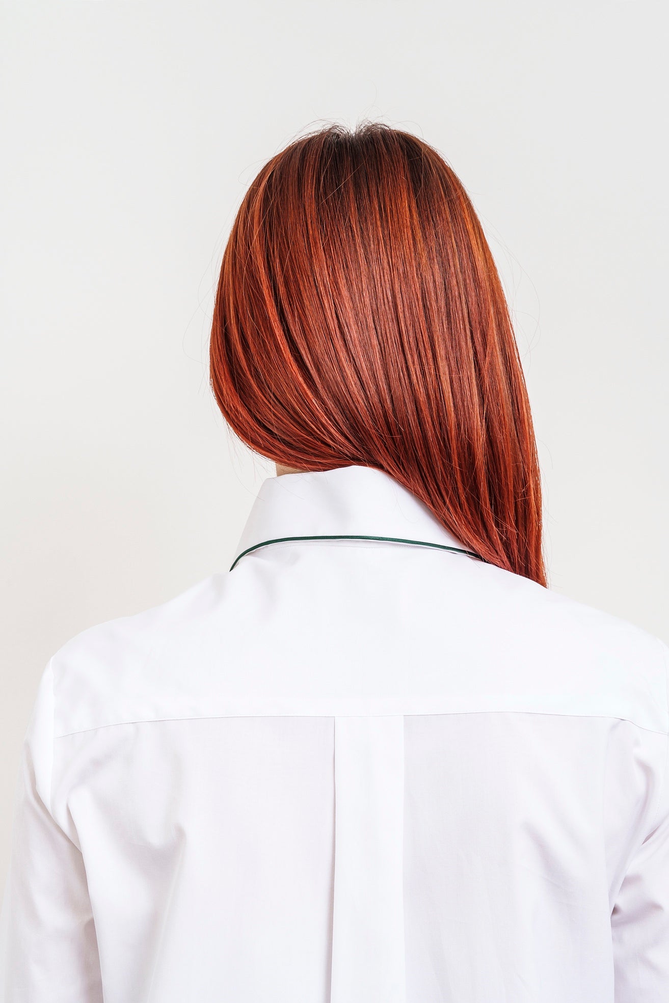 CAMICIA PIPING verde