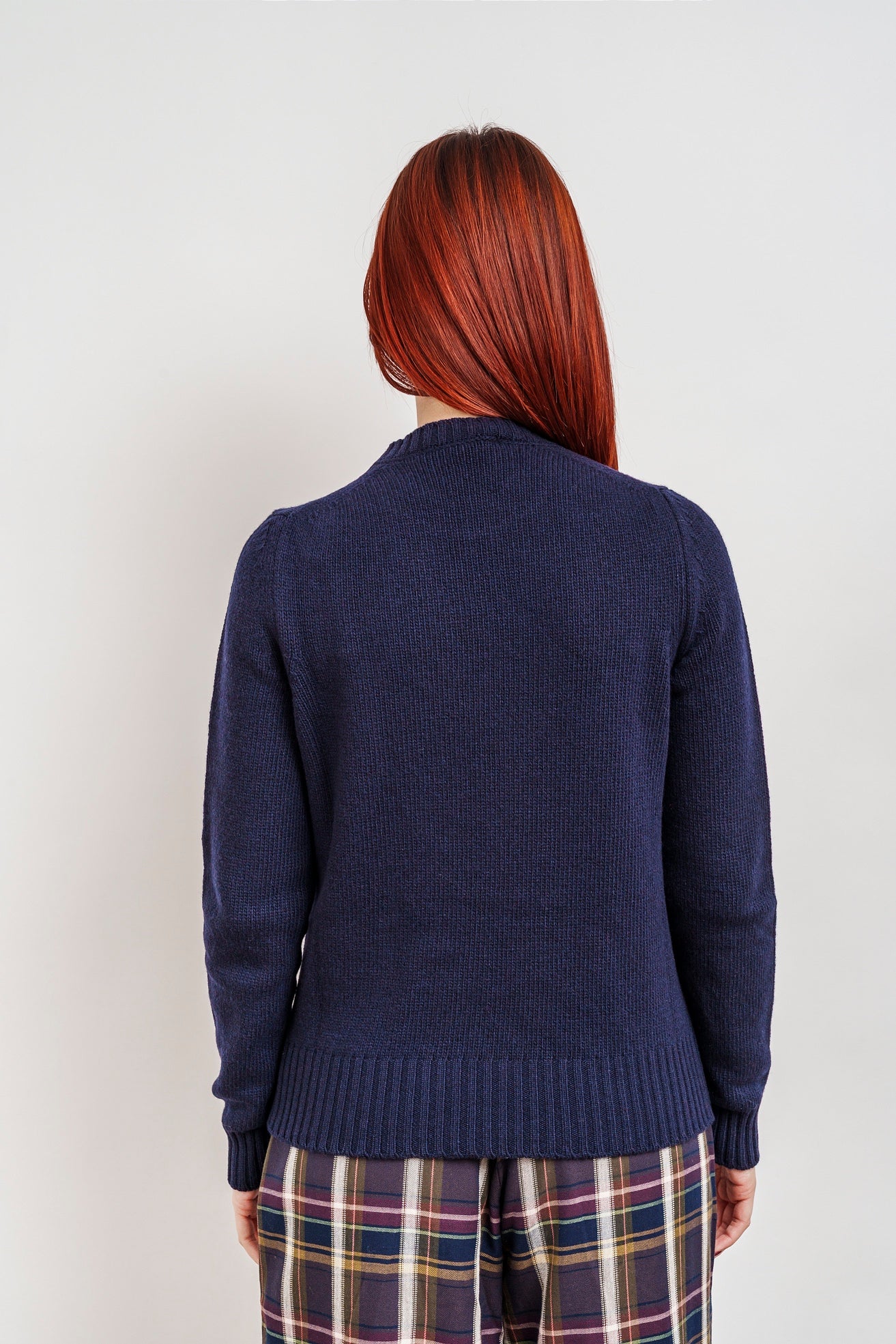 MERINO WOOL CREW NECK - blue