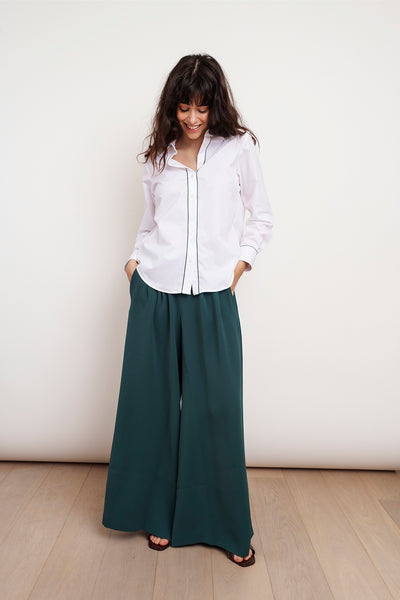 Green PIPING SHIRT