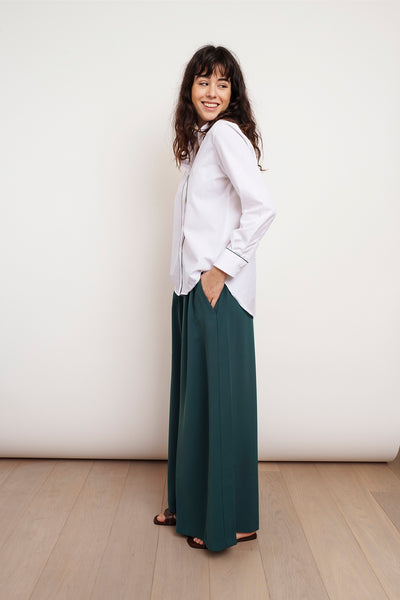 Green PIPING SHIRT