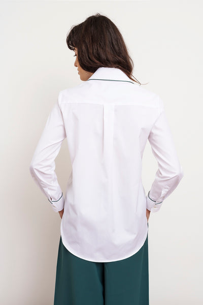 Green PIPING SHIRT