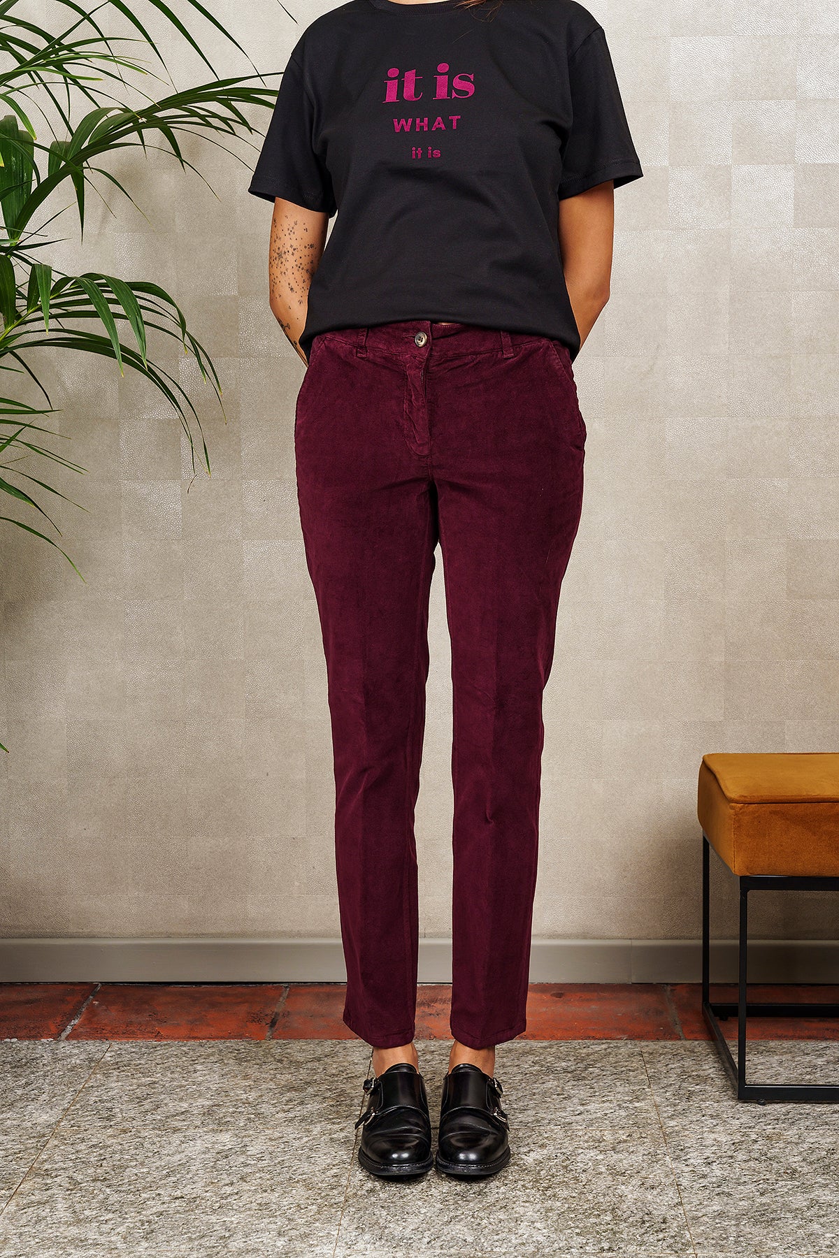 PANTALONE CALLIOPE bordeaux