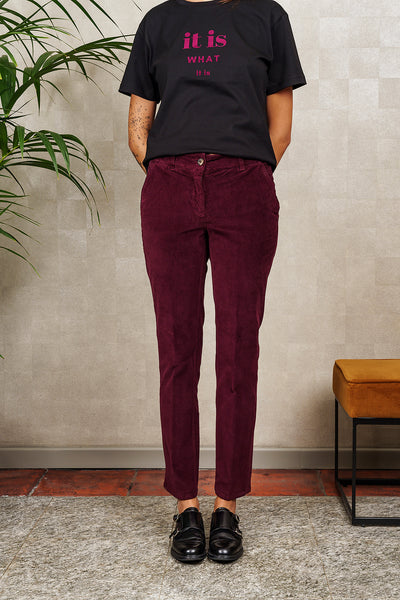 PANTALONE CALLIOPE bordeaux
