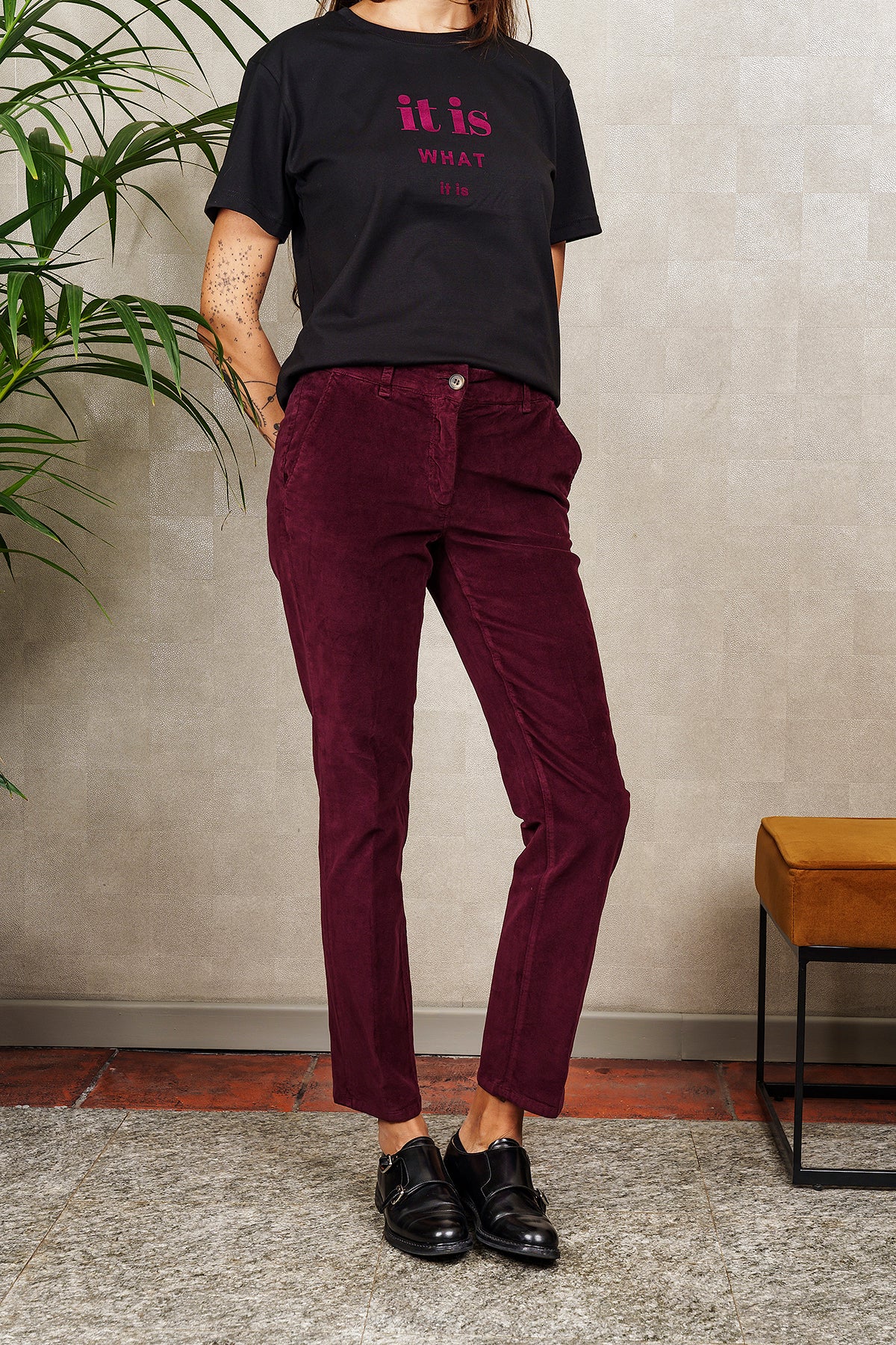 PANTALONE CALLIOPE bordeaux