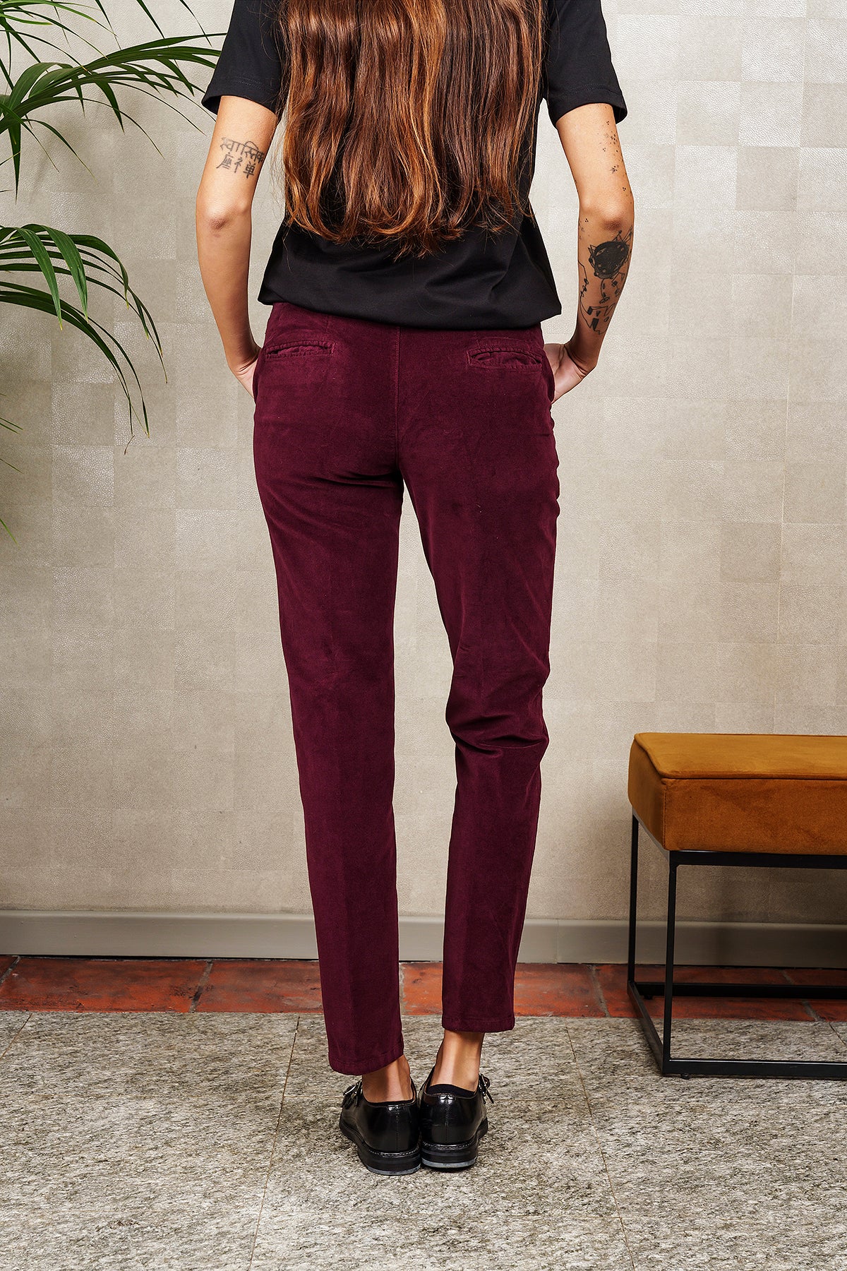 PANTALONE CALLIOPE bordeaux
