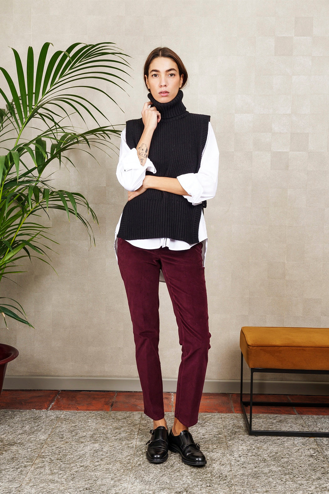 DAVANTINO DOLCEVITA in lana e cashmere nero