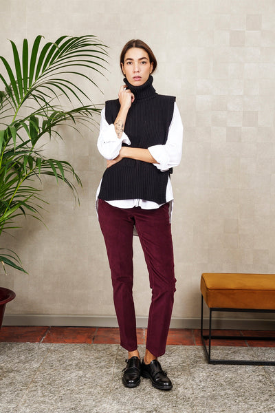 DAVANTINO DOLCEVITA in lana e cashmere nero