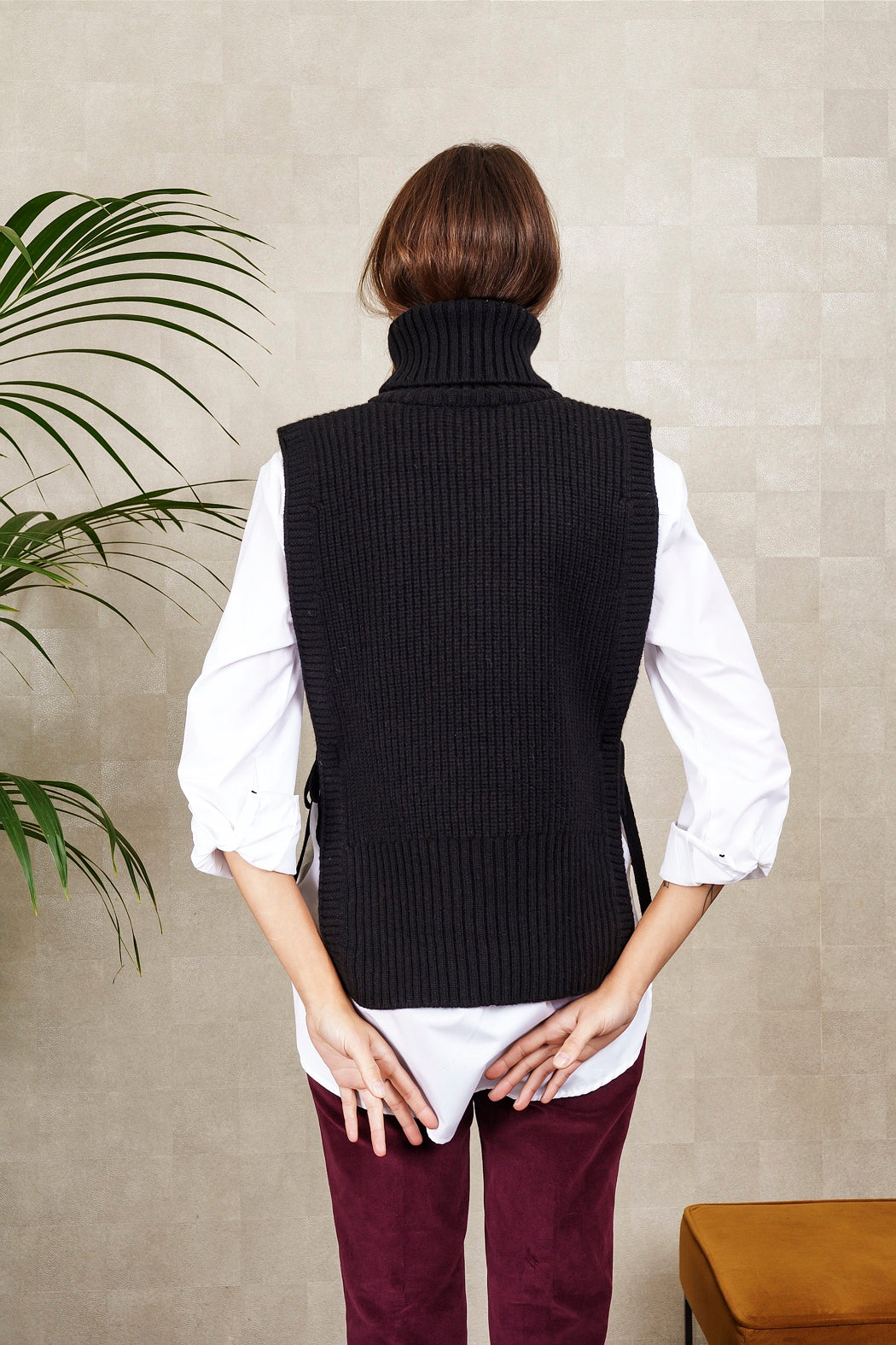 DAVANTINO DOLCEVITA in lana e cashmere nero