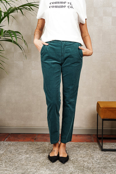 PANTALONE CALLIOPE petrolio