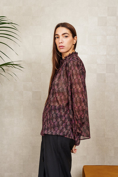 BLUSA LILIA nera fantasia