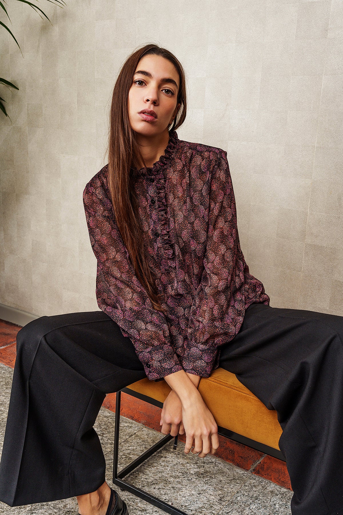 BLUSA LILIA nera fantasia