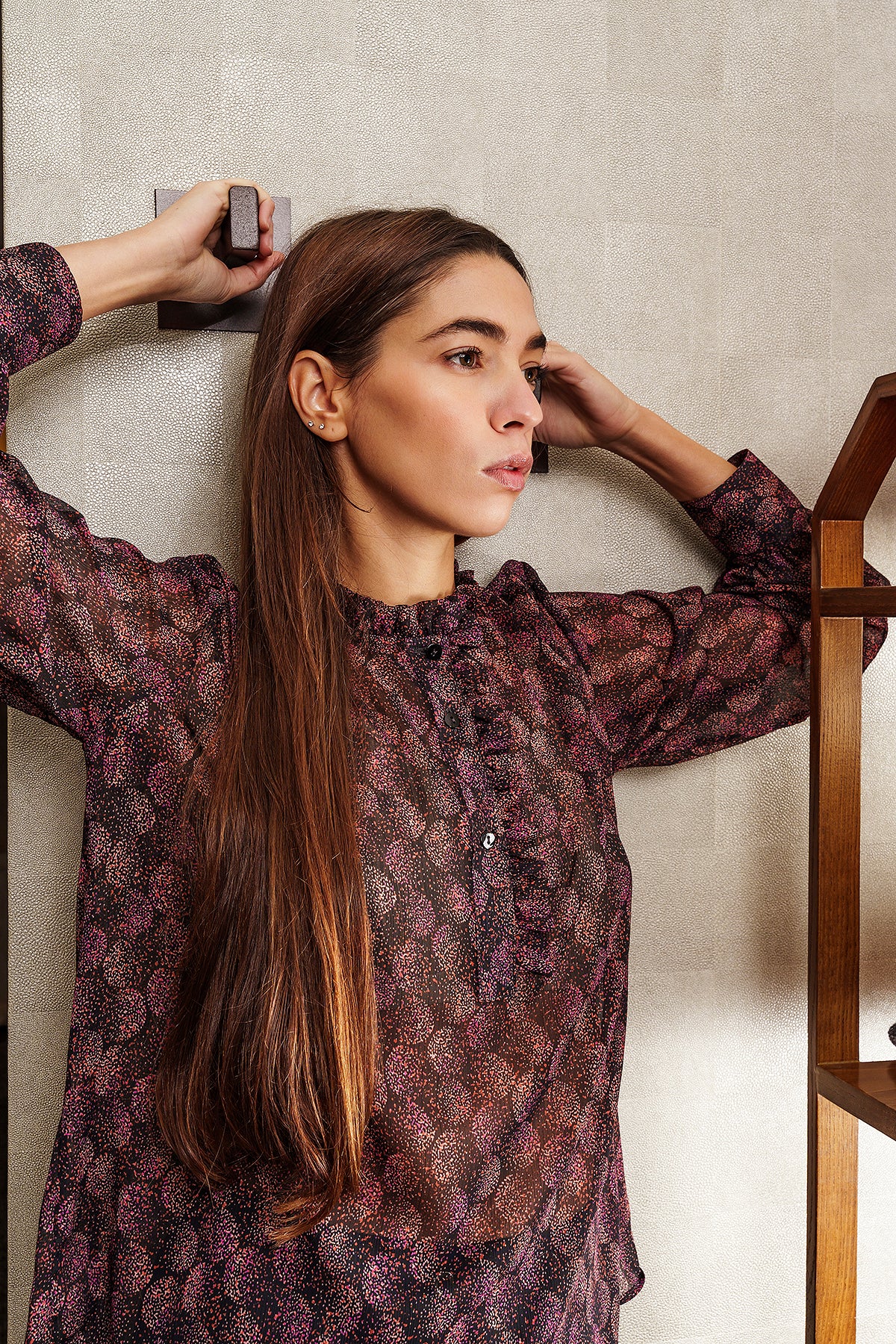 BLUSA LILIA nera fantasia