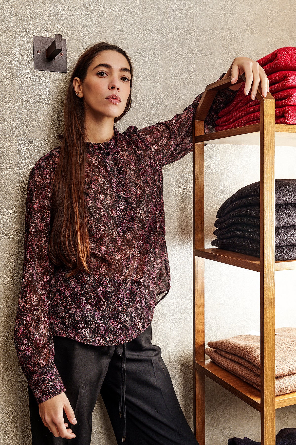 BLUSA LILIA nera fantasia