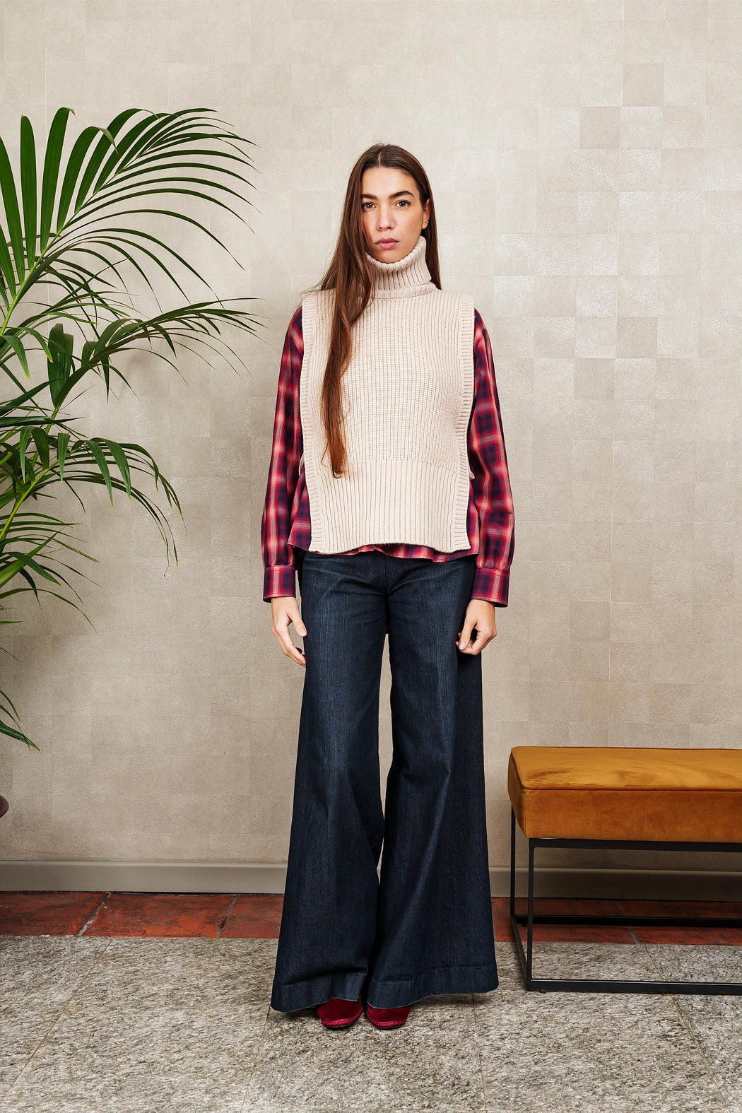 DAVANTINO DOLCEVITA in lana e cashmere beige