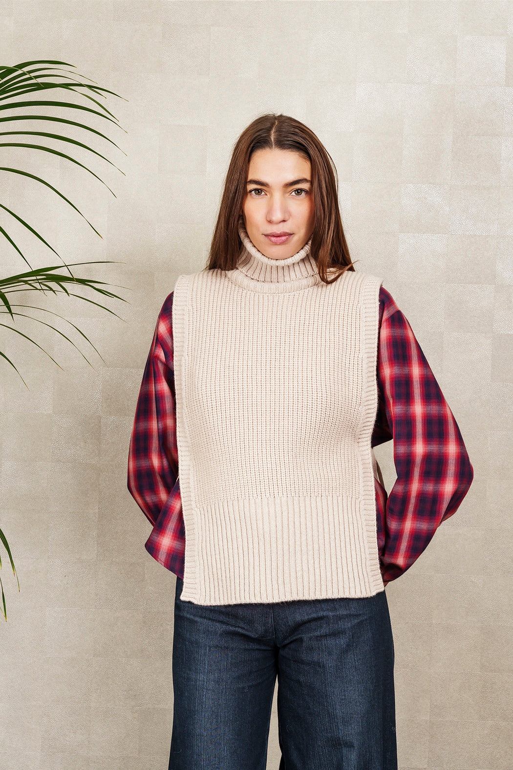 DAVANTINO DOLCEVITA in lana e cashmere beige