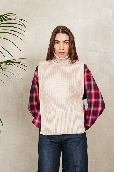 DAVANTINO DOLCEVITA in lana e cashmere beige