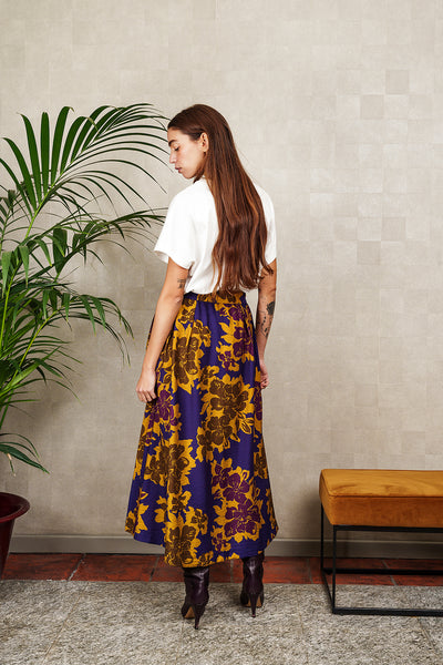 TATI LONG FLORAL SKIRT