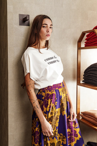 TATI LONG FLORAL SKIRT