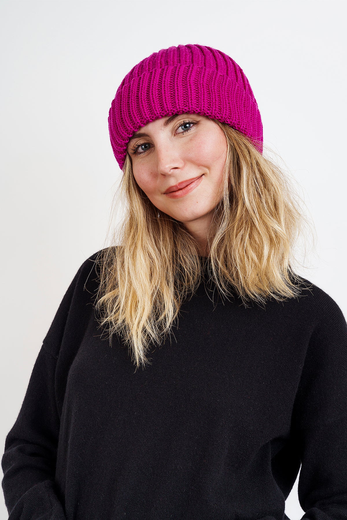 Fuchsia RIBBED HAT