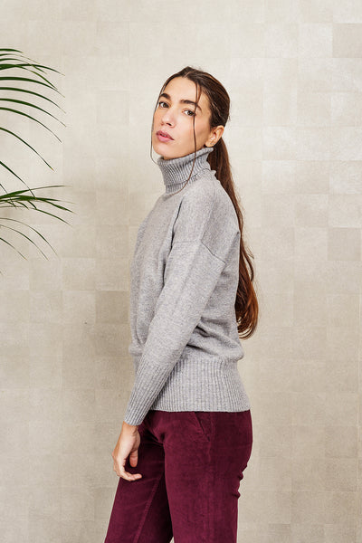 DOLCEVITA ANTIOPE grigio melange, lana e cashmere