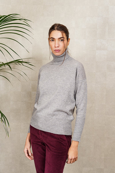 DOLCEVITA ANTIOPE grigio melange, lana e cashmere