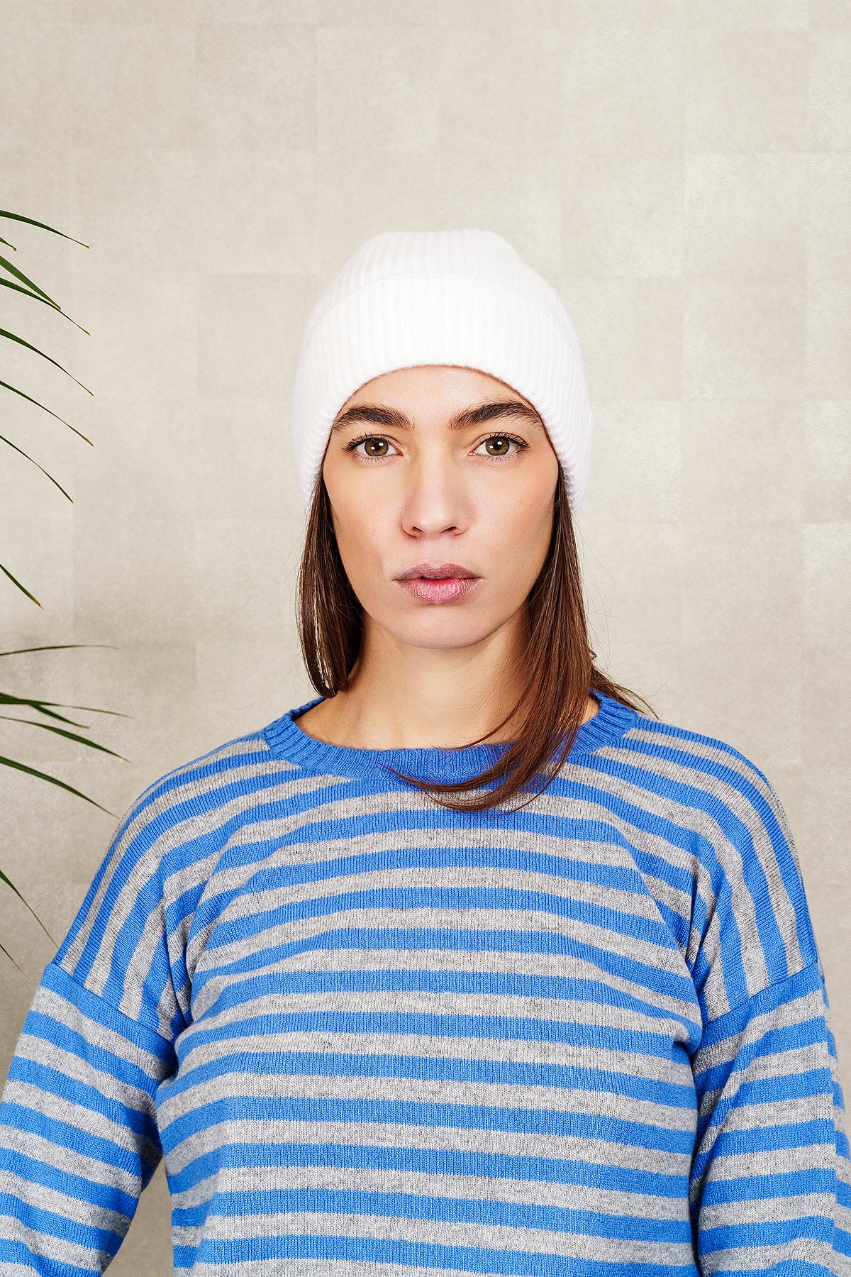 Berretto a coste in cashmere - unisex