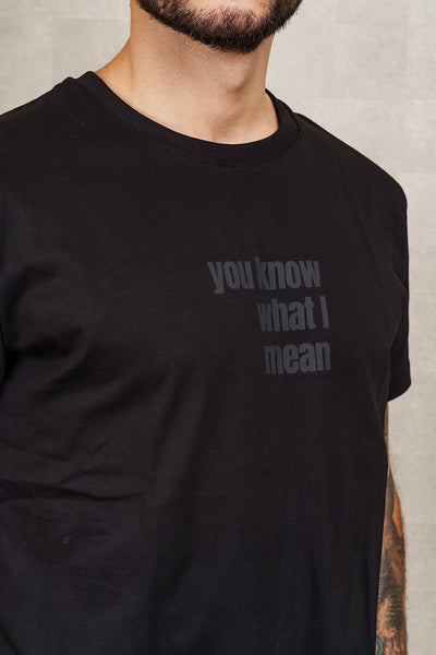 T-SHIRT YOU KNOW WHAT I MEAN nera, UNISEX