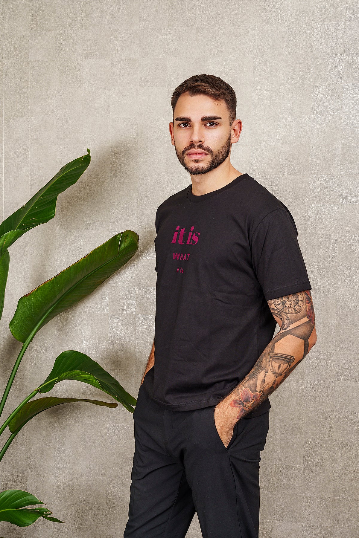 T-SHIRT IT IS WHAT IT IS nera, UNISEX