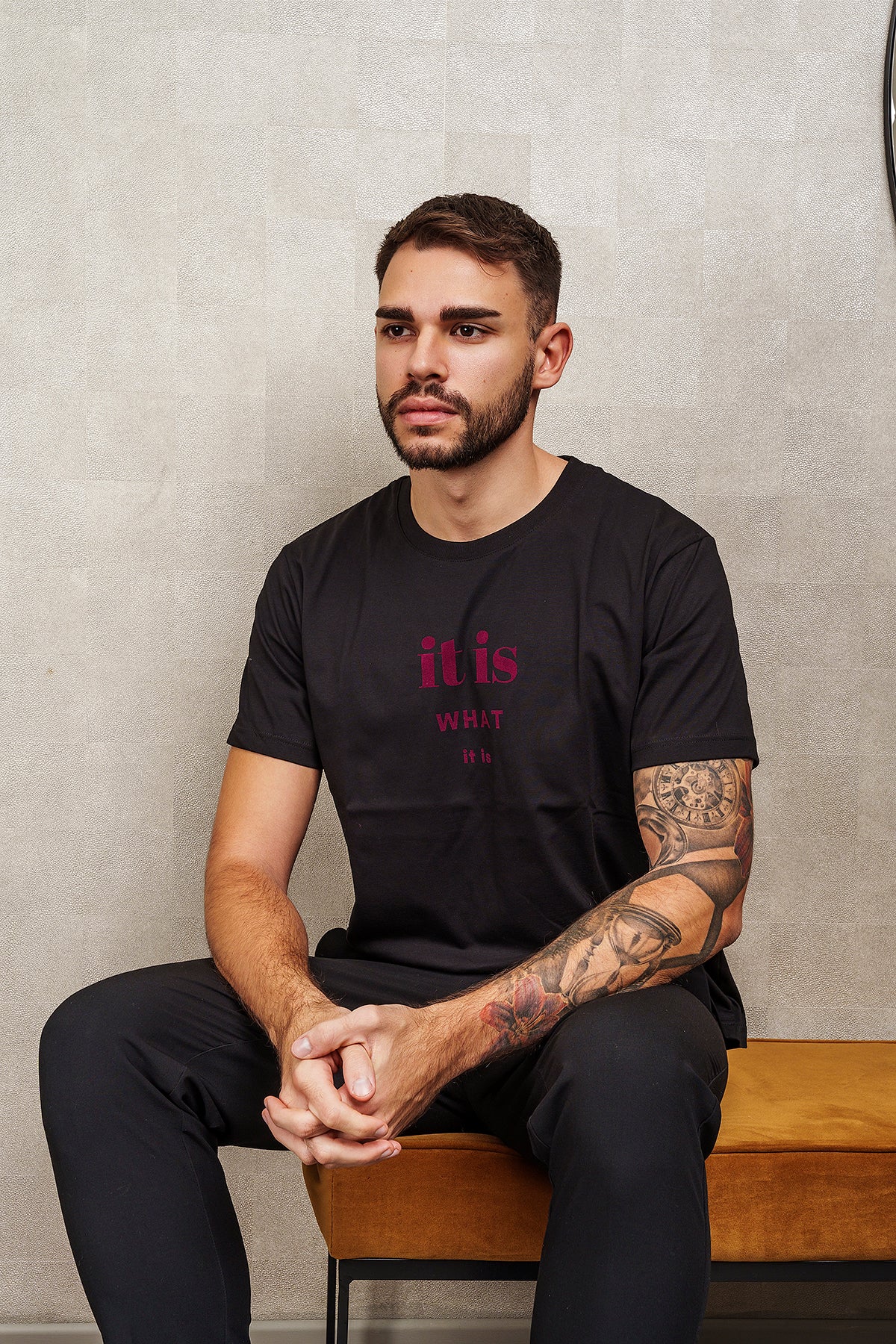 T-SHIRT IT IS WHAT IT IS nera, UNISEX