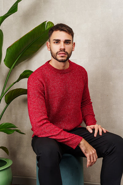 PULL GIROCOLLO UNISEX ciliegia