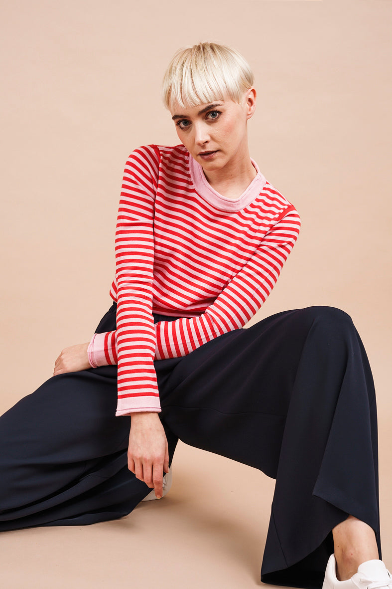 SOLARIA JUMPER - Cherry and pink