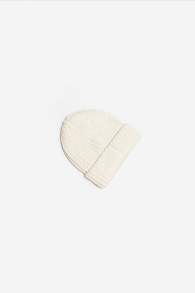 IVORY RIBBED HAT