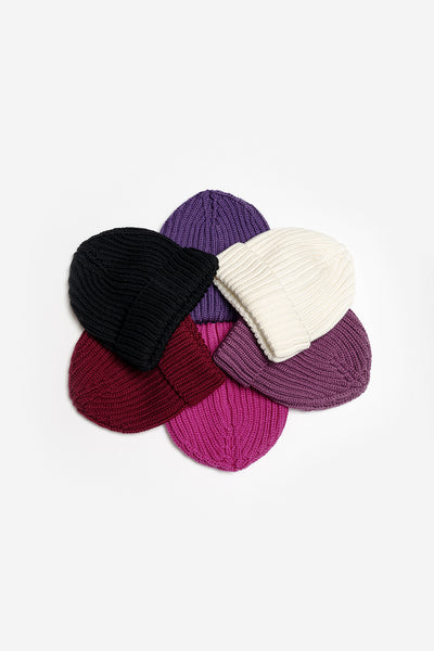 Burgundy RIBBED HAT